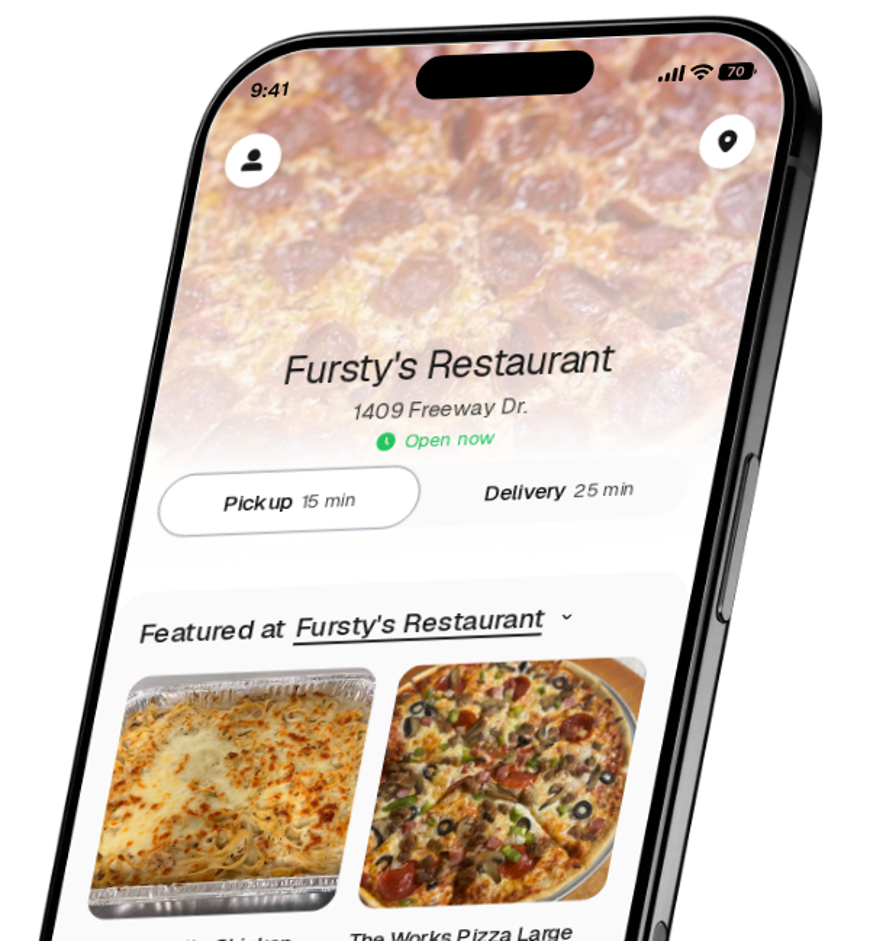 Fursty's Restaurant app preview