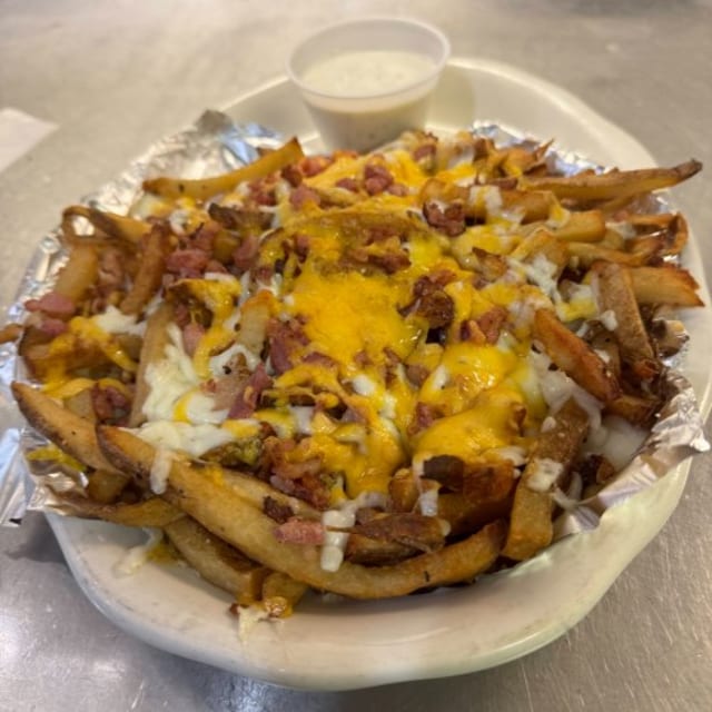 Cheese and Bacon Fries.