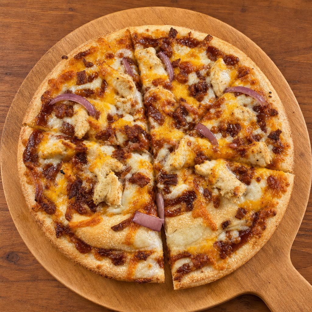BBQ Chicken Pizza Large.