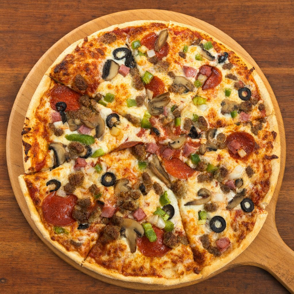 The Works Pizza Small.