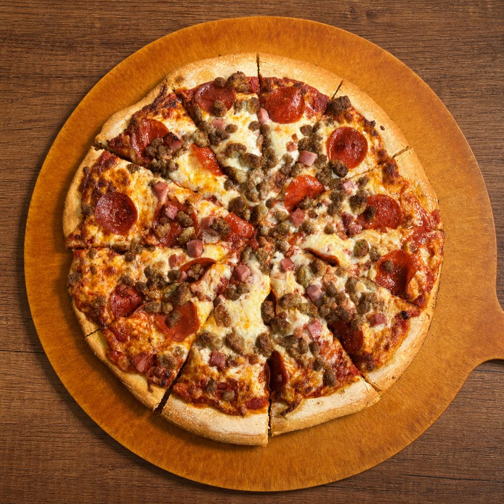Five Meat Pizza Medium.