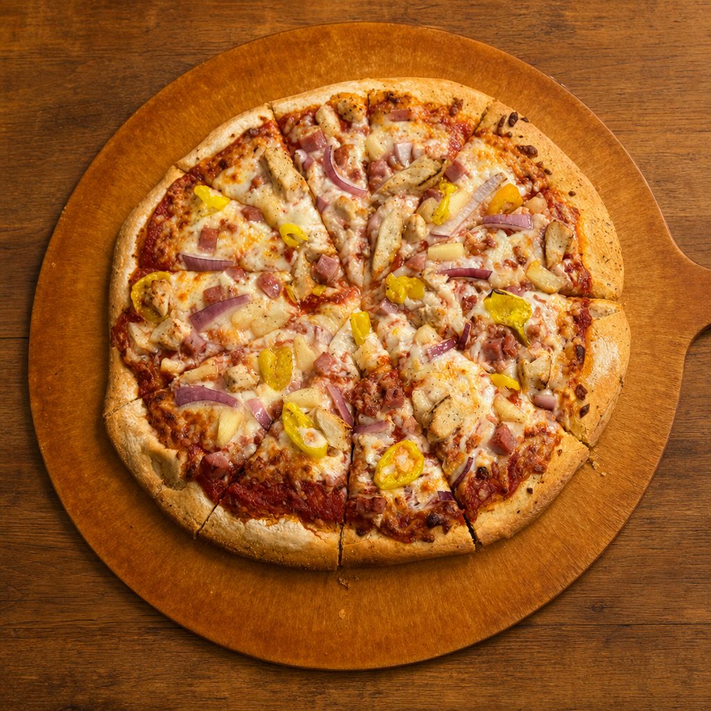 Hawaiian Pizza Medium.