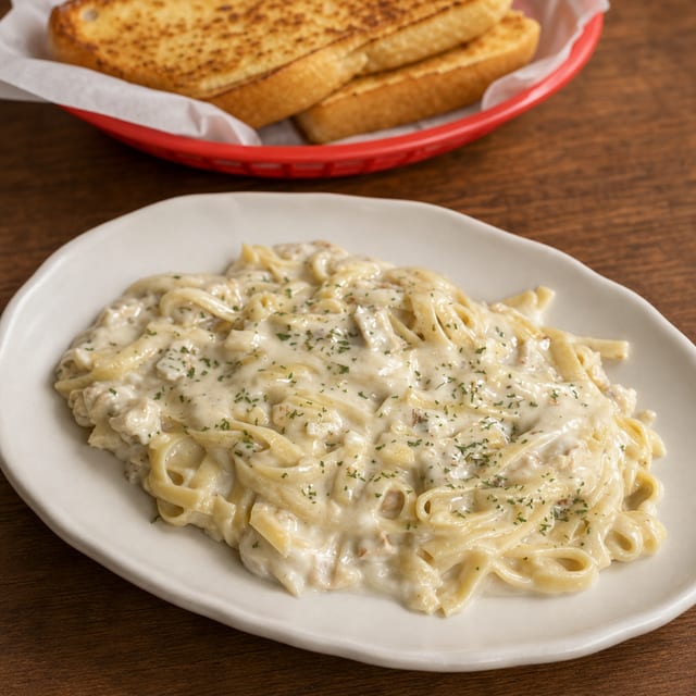 Chicken Alfredo.