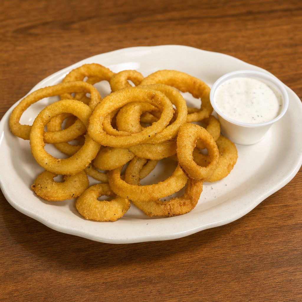 Basket of Onion Rings.