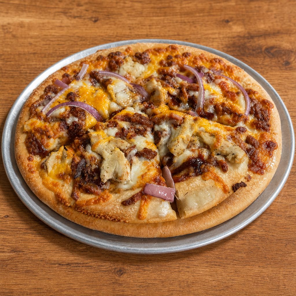 BBQ Chicken Pizza Medium.