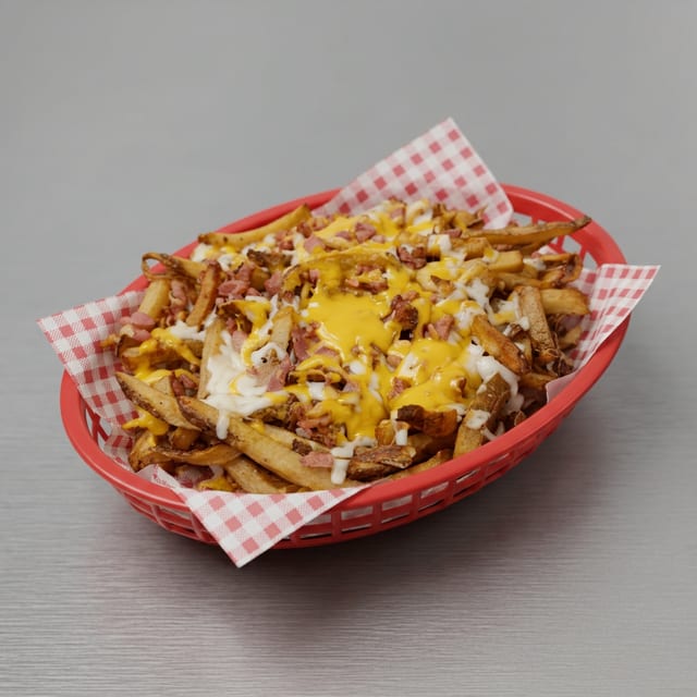 Cheese and Bacon Fries.