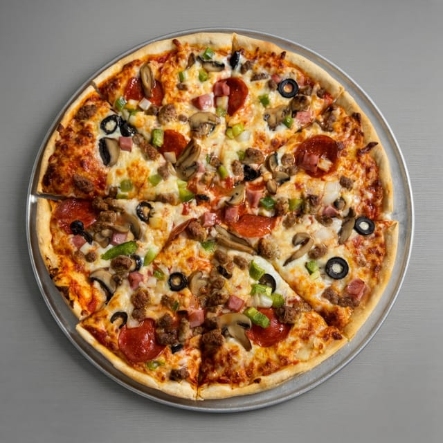 The Works Pizza Small.
