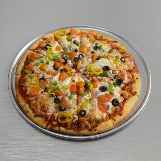 Veggie Pizza Medium.