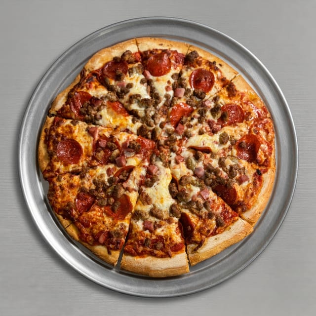 Five Meat Pizza Large.