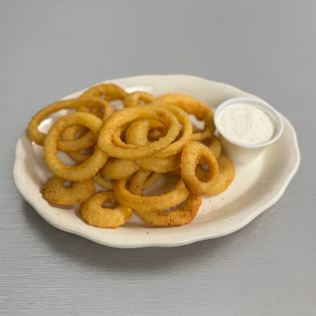 Basket of Onion Rings.
